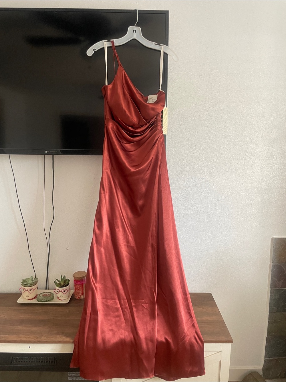 Satin formal dress